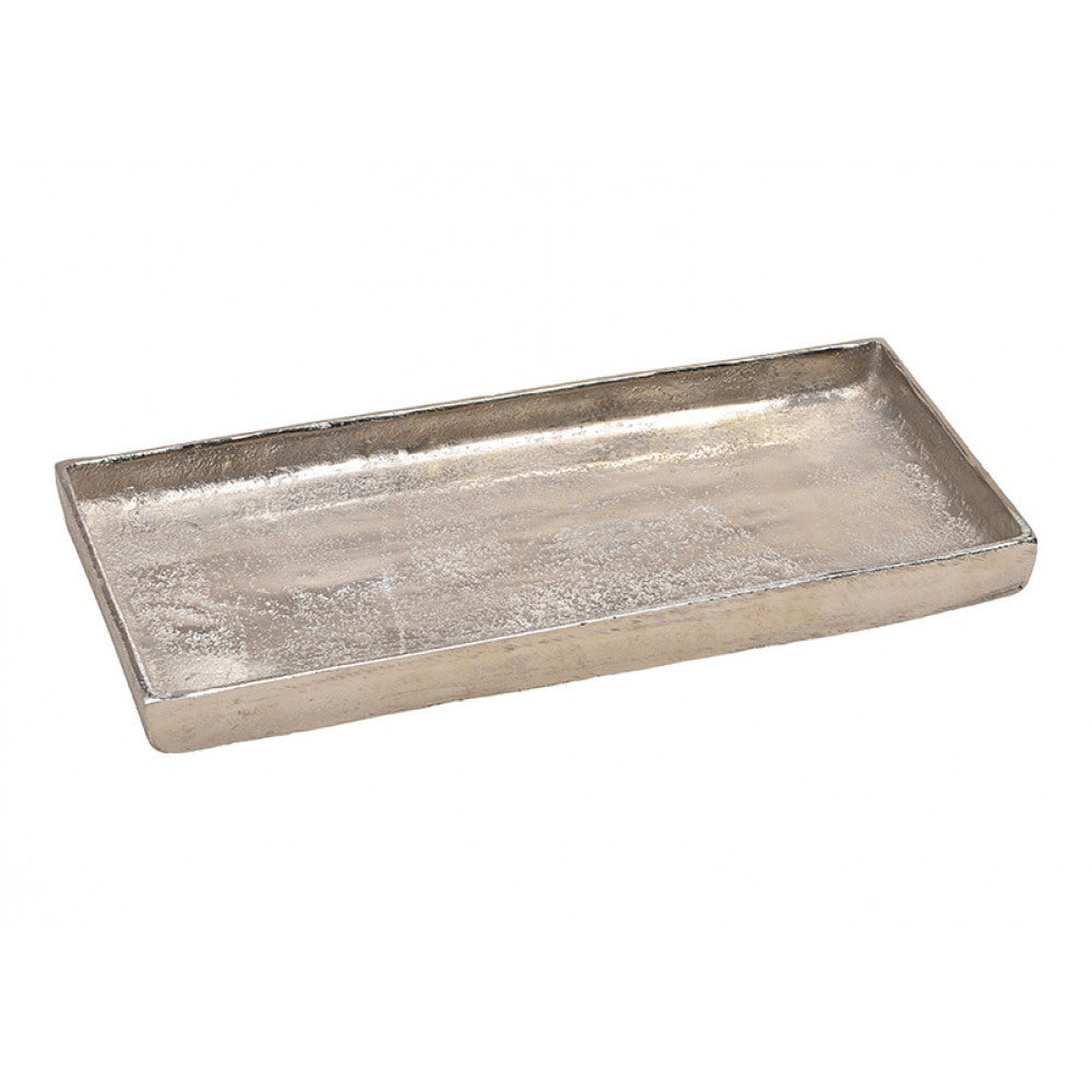 Tablett aus Aluminium - Silber