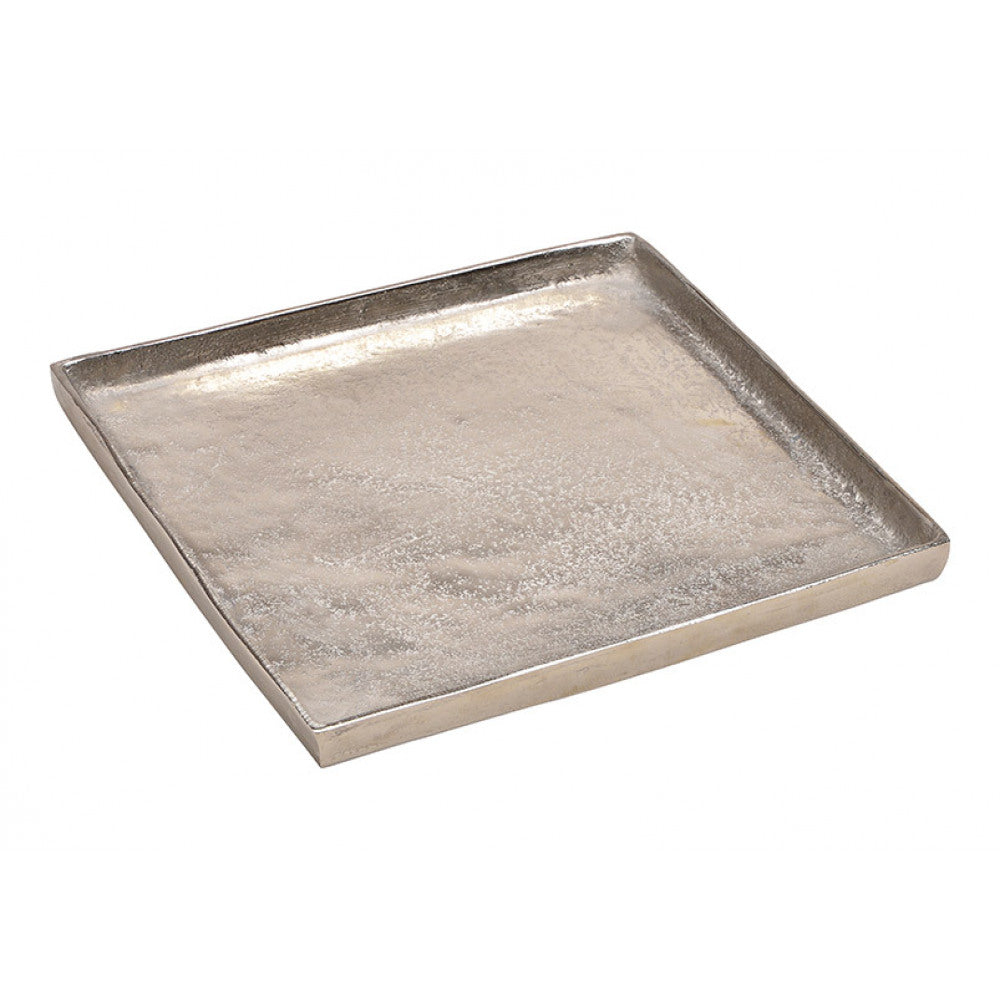 Tablett aus Aluminium - Silber