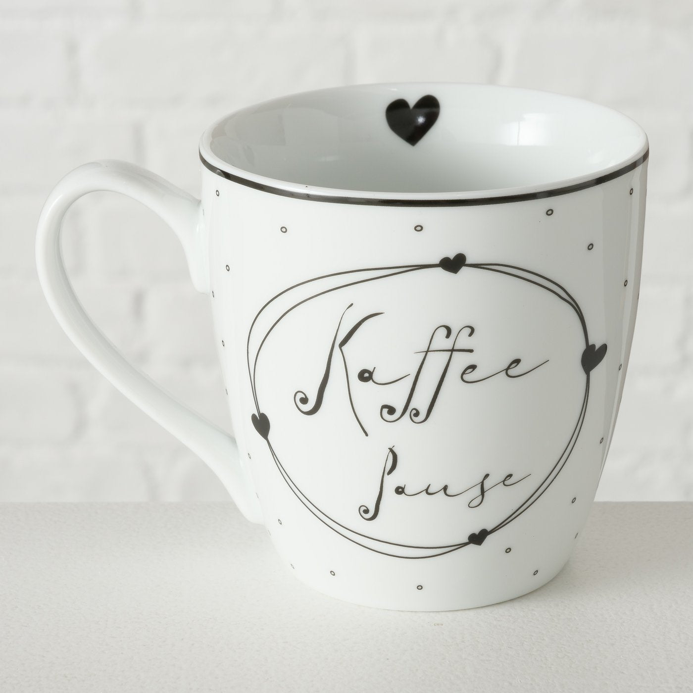 Becher mit Aufschrift