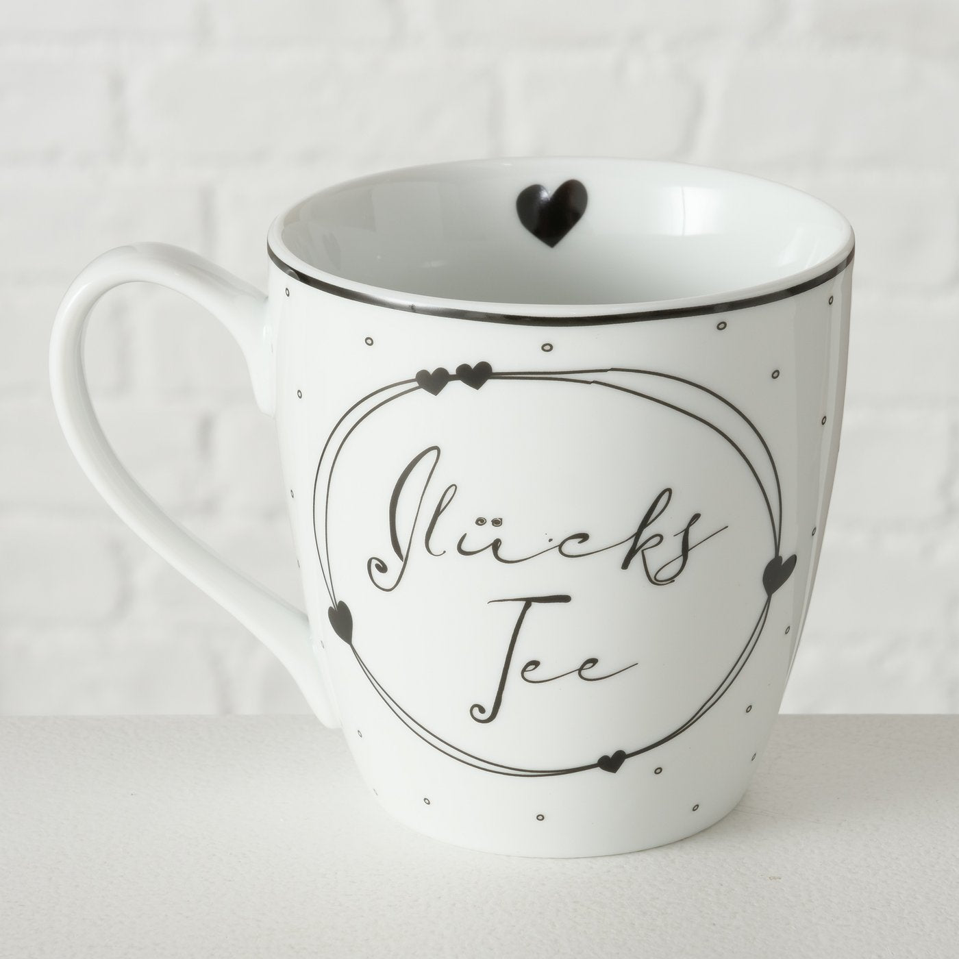 Becher mit Aufschrift