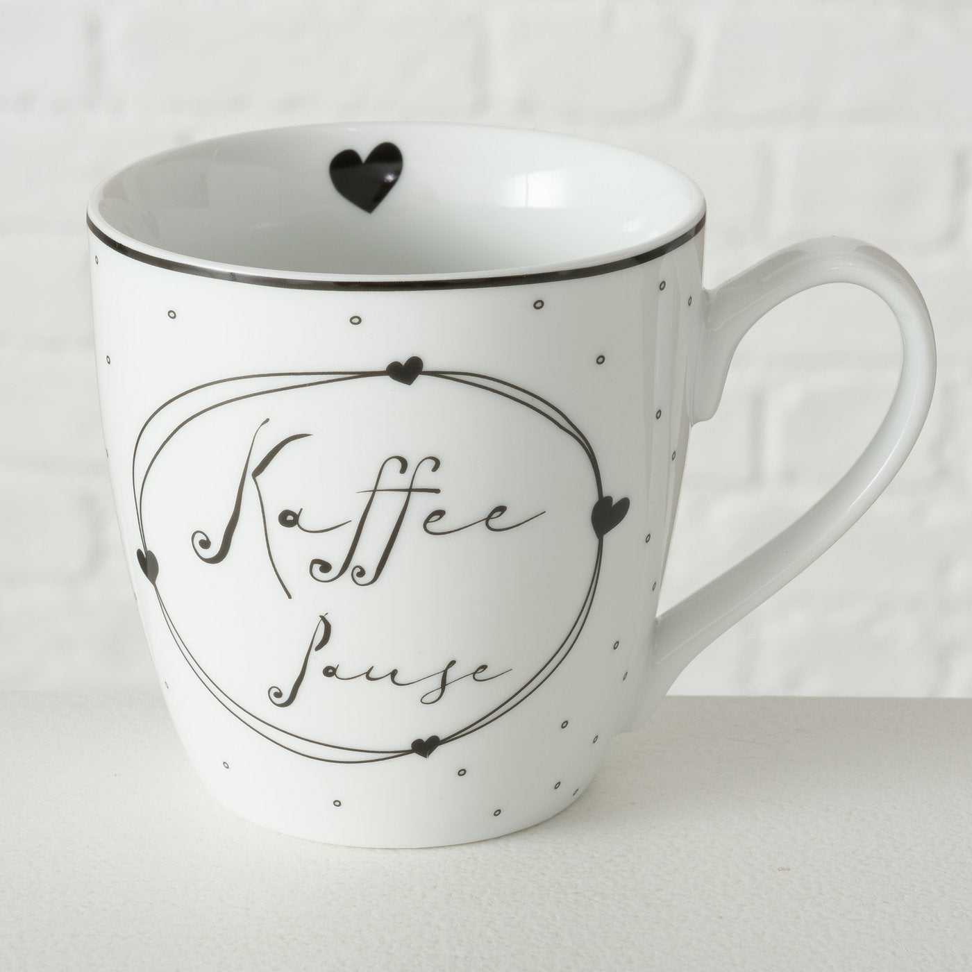Becher mit Aufschrift