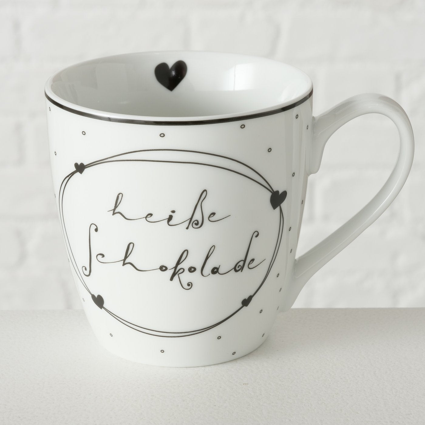Becher mit Aufschrift