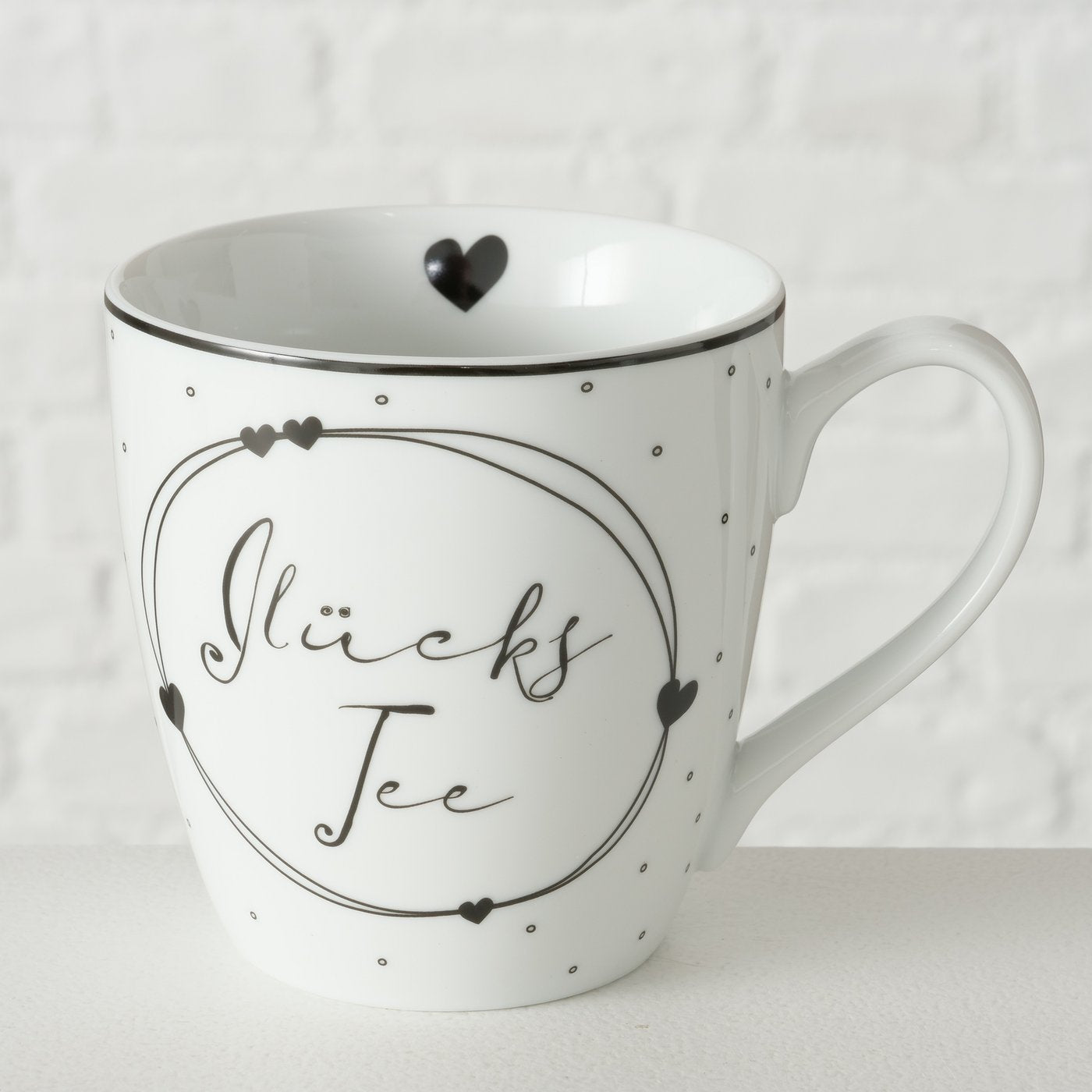 Becher mit Aufschrift