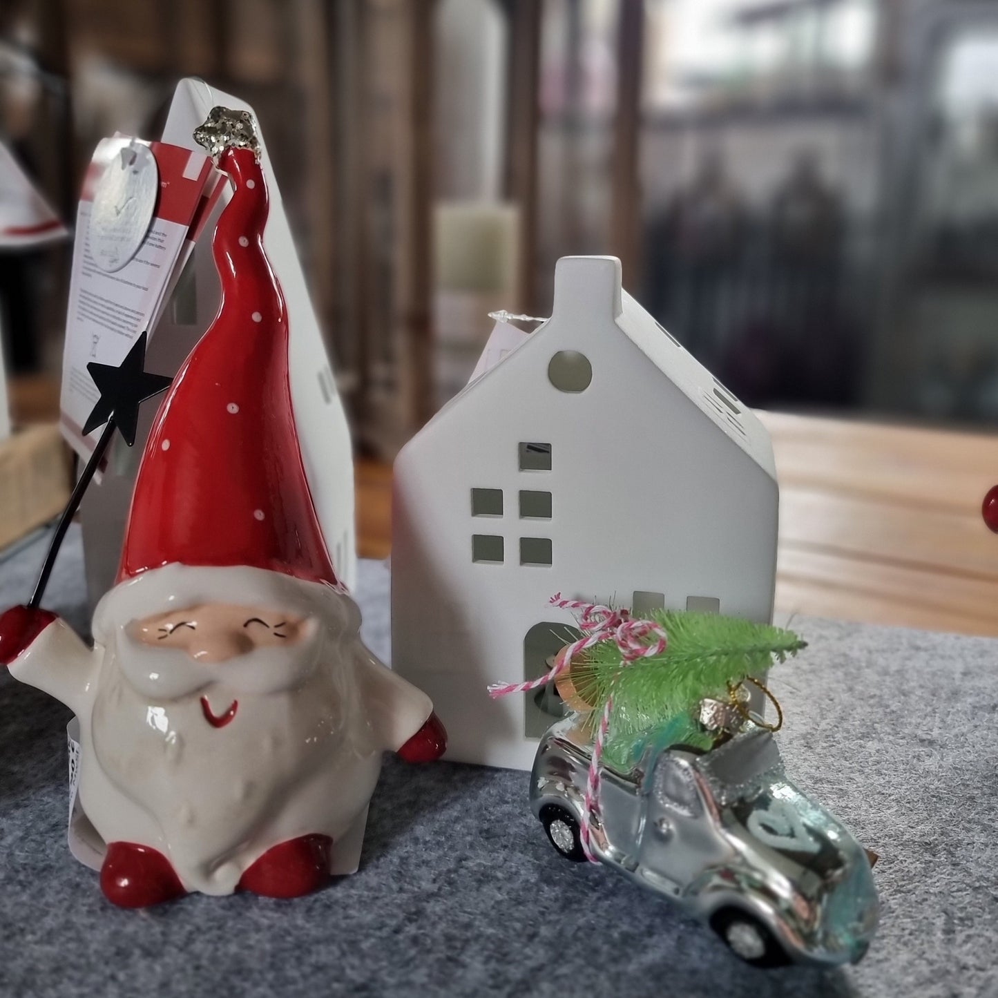 Dekoaufsteller Santa Gris