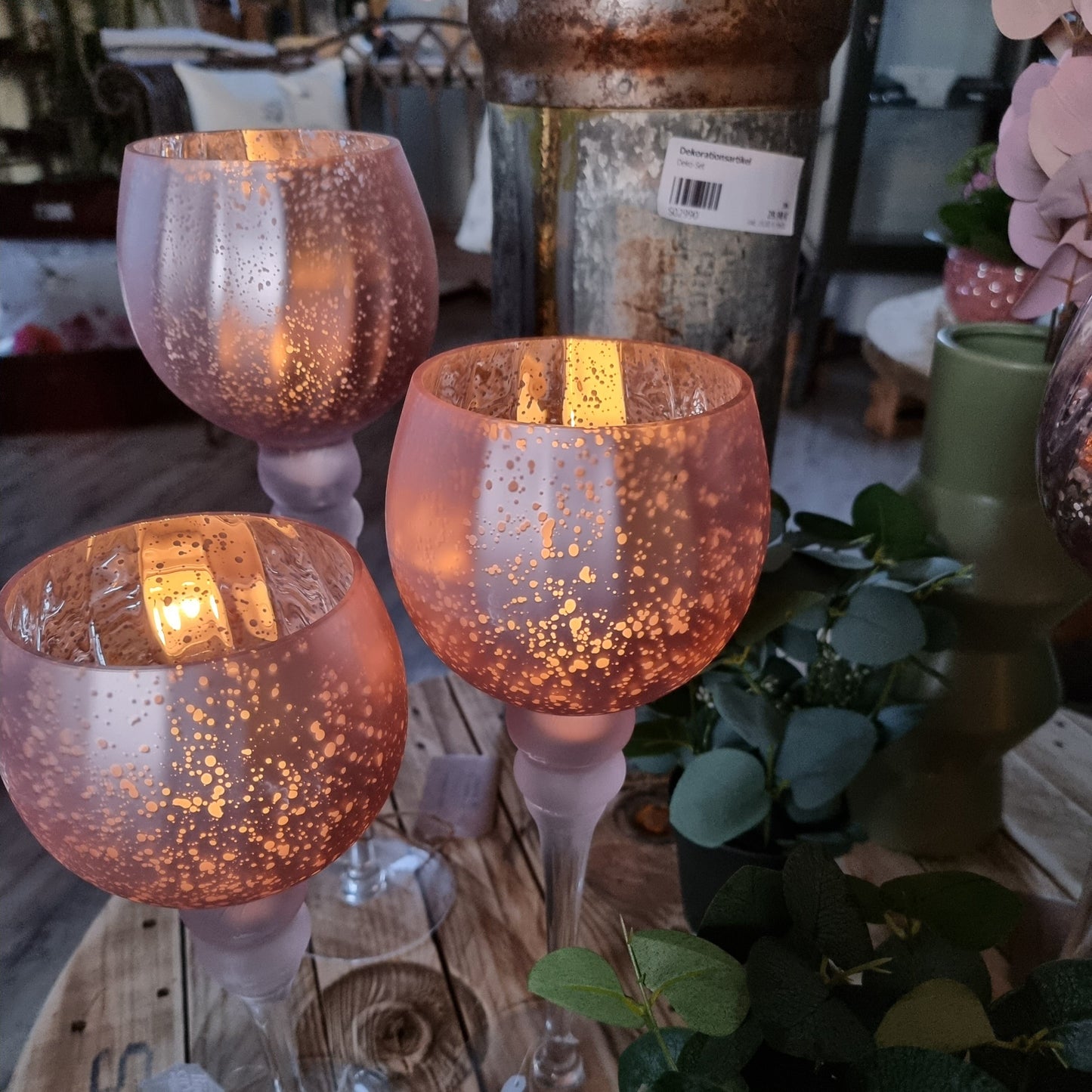 Windlichter rose Stimmungsvolles Licht