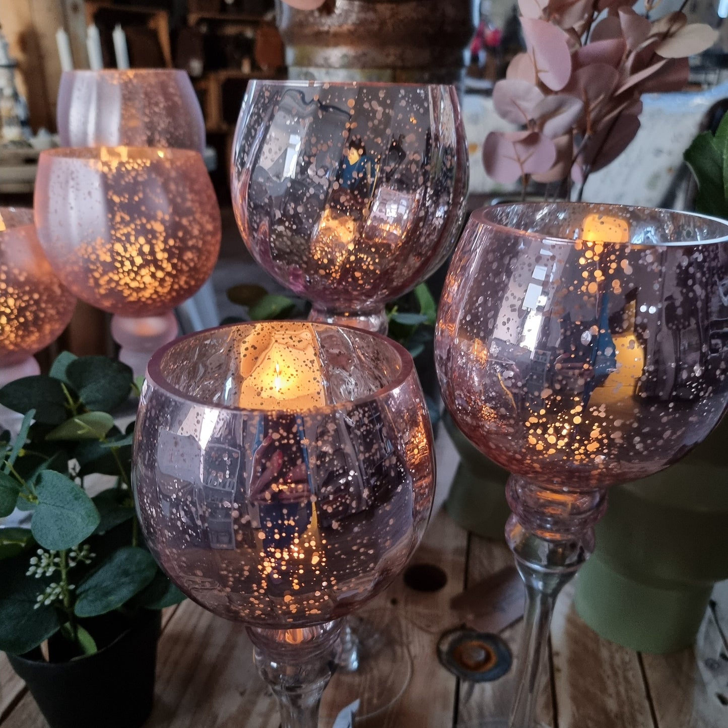 Windlichter rose Stimmungsvolles Licht