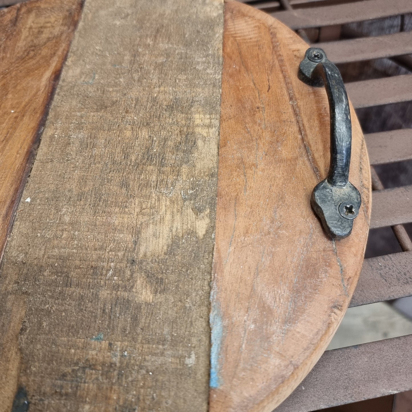 Tablett aus Altholz - 27 cm