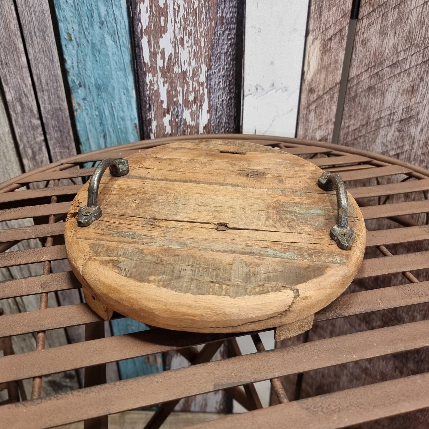Tablett aus Altholz - 27 cm
