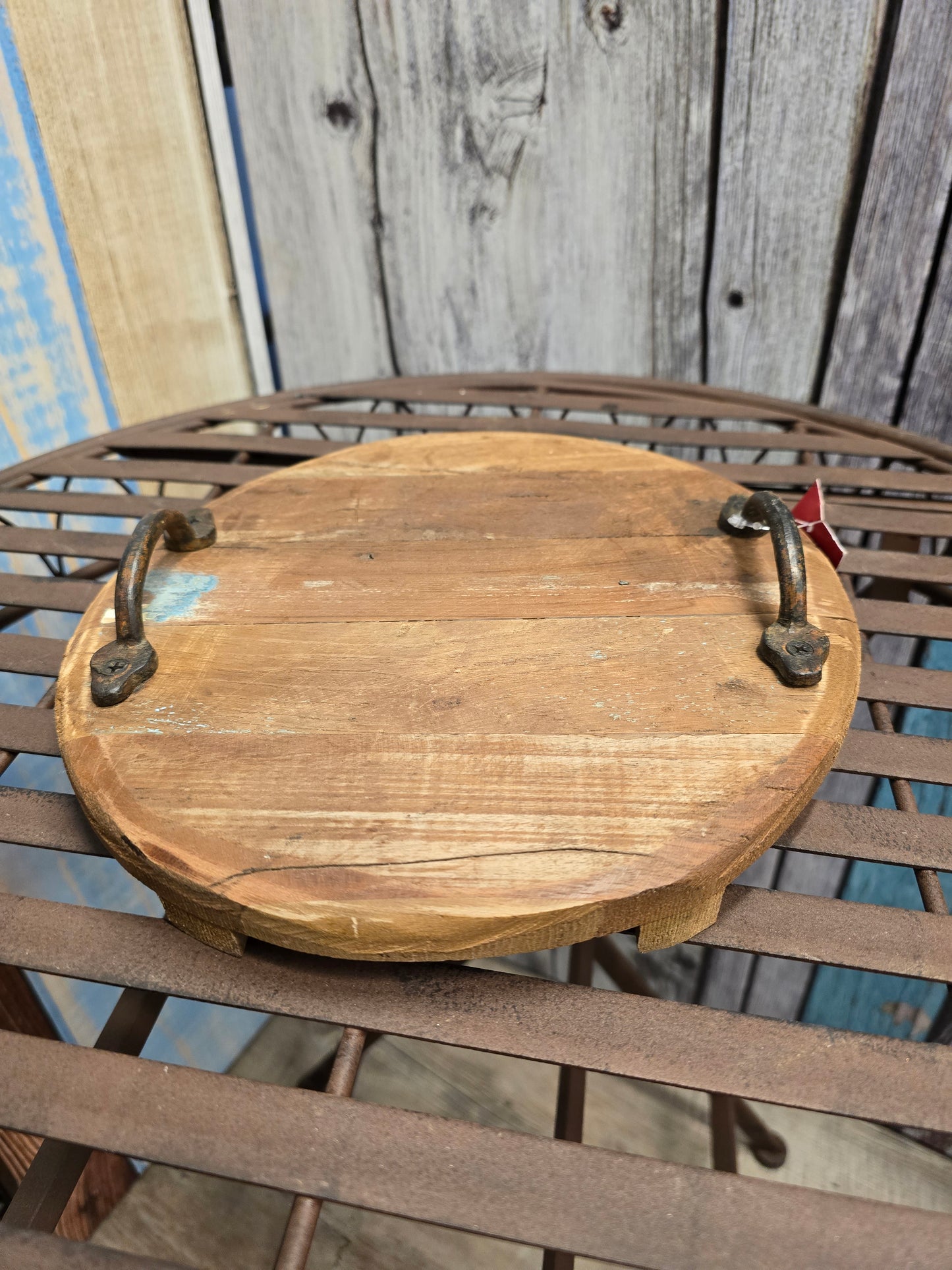 Tablett aus Altholz - 27 cm