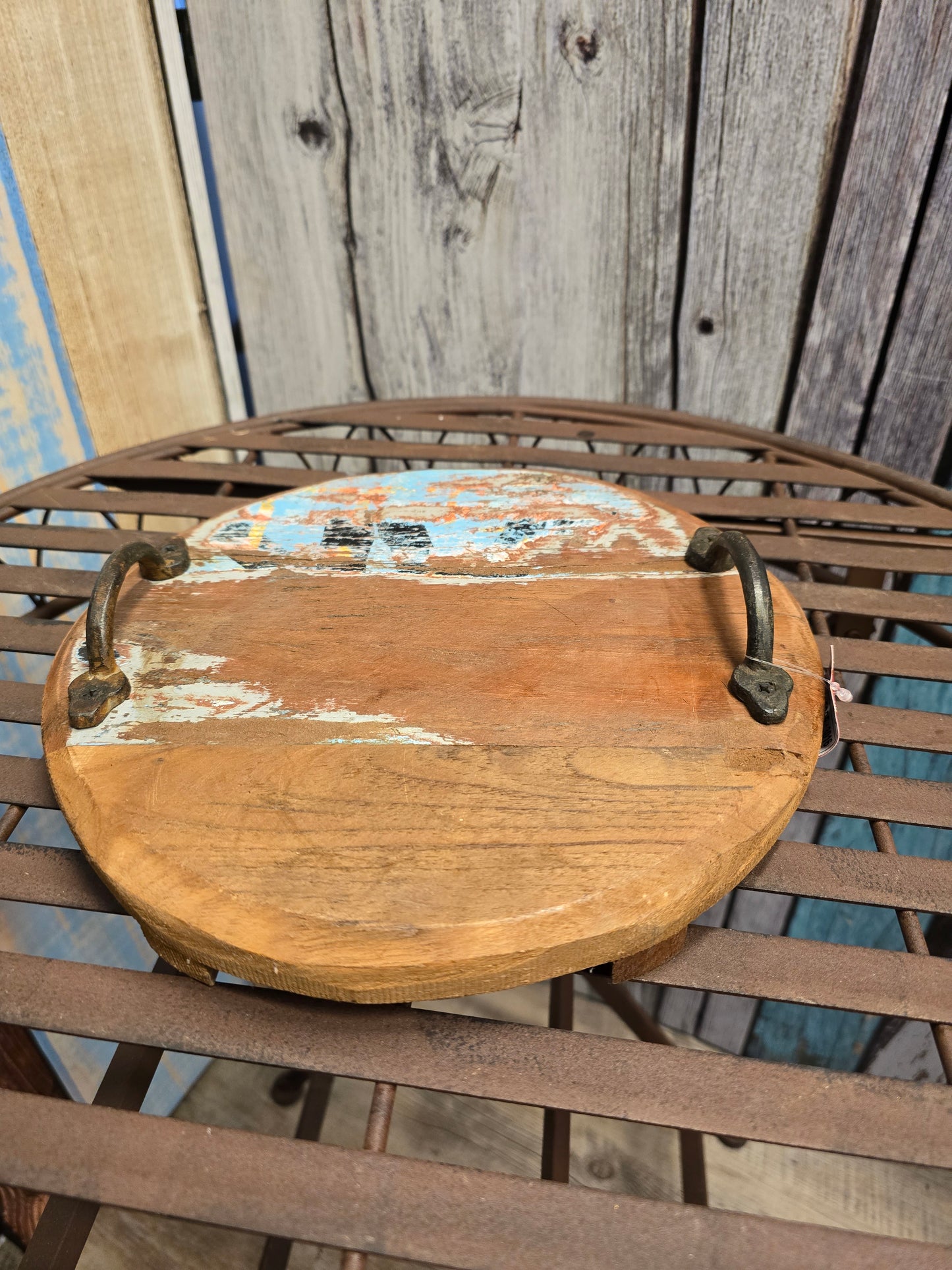 Tablett aus Altholz - 27 cm
