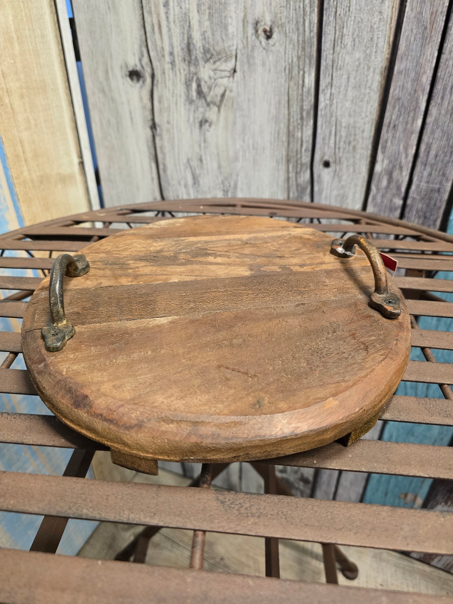 Tablett aus Altholz - 27 cm