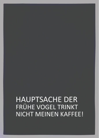 Geschirrtuch - mit Spruch