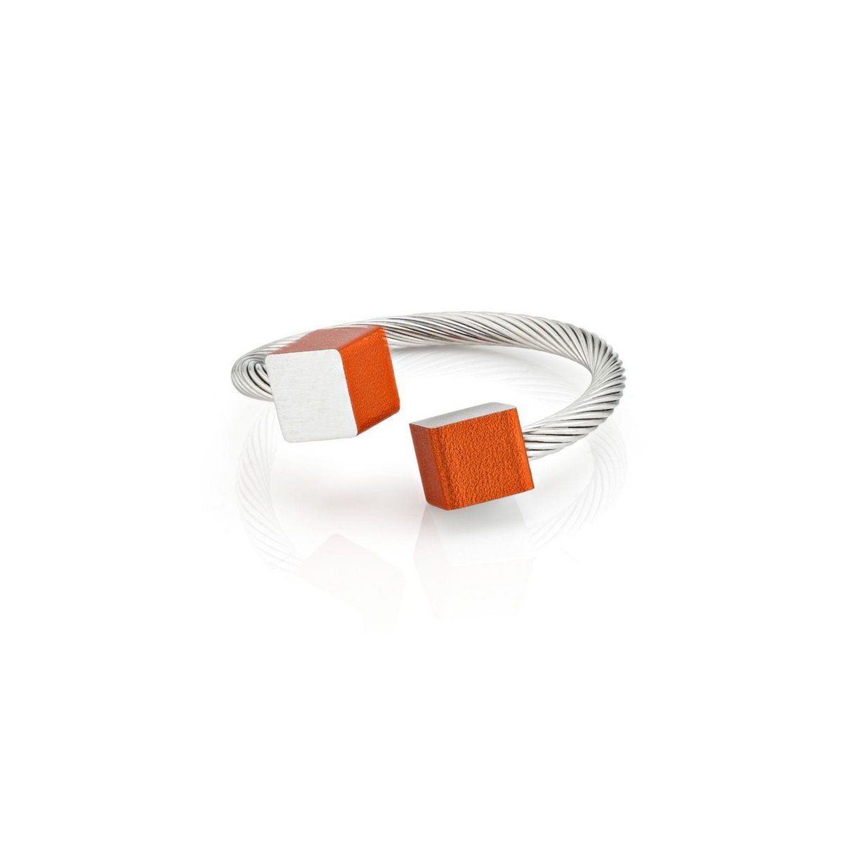 Ring Würfel aus Edelstahl