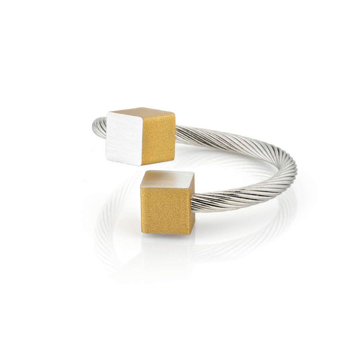 Ring Würfel aus Edelstahl