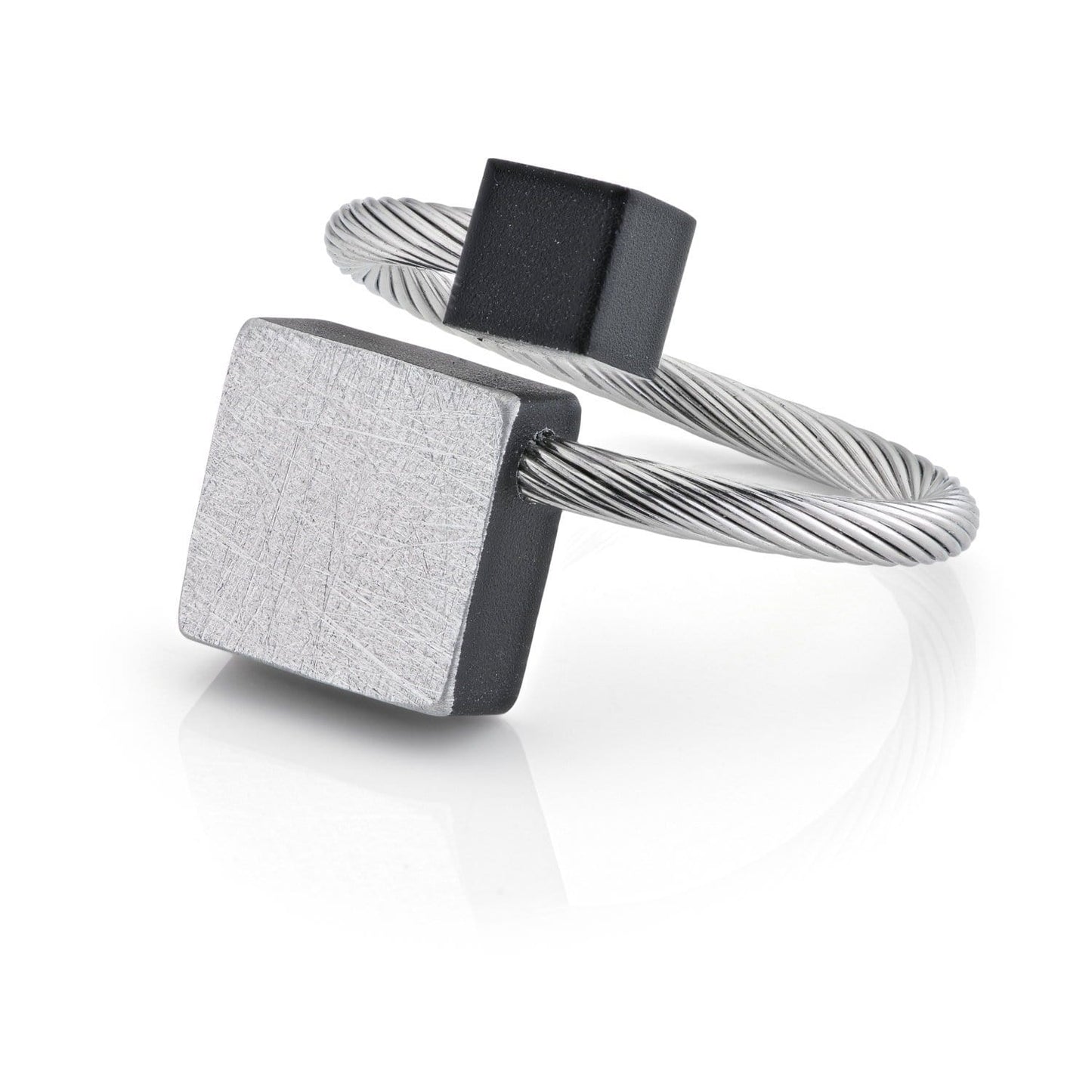 Ring Würfel aus Edelstahl