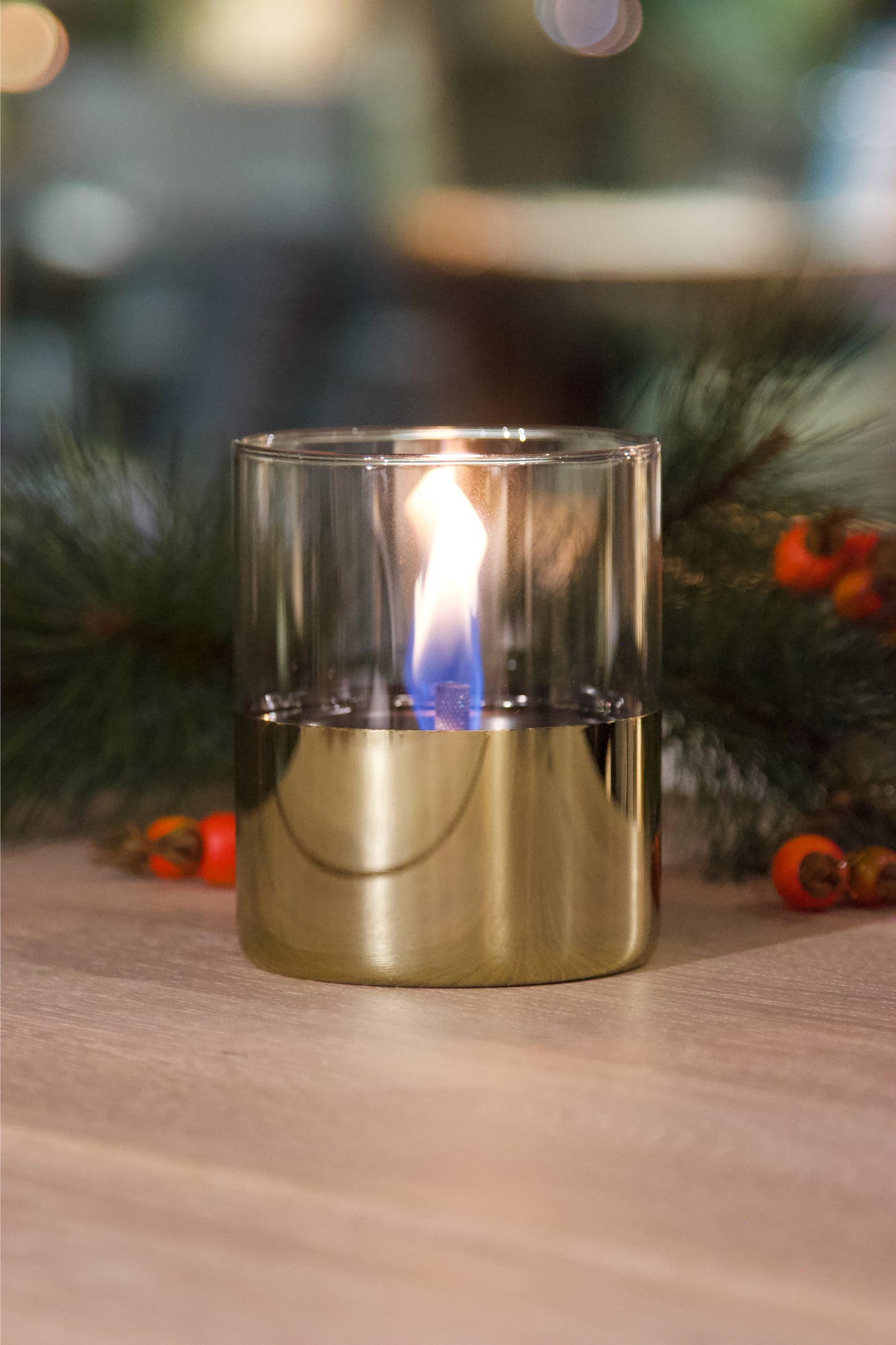 Tischkamin Lilly gold