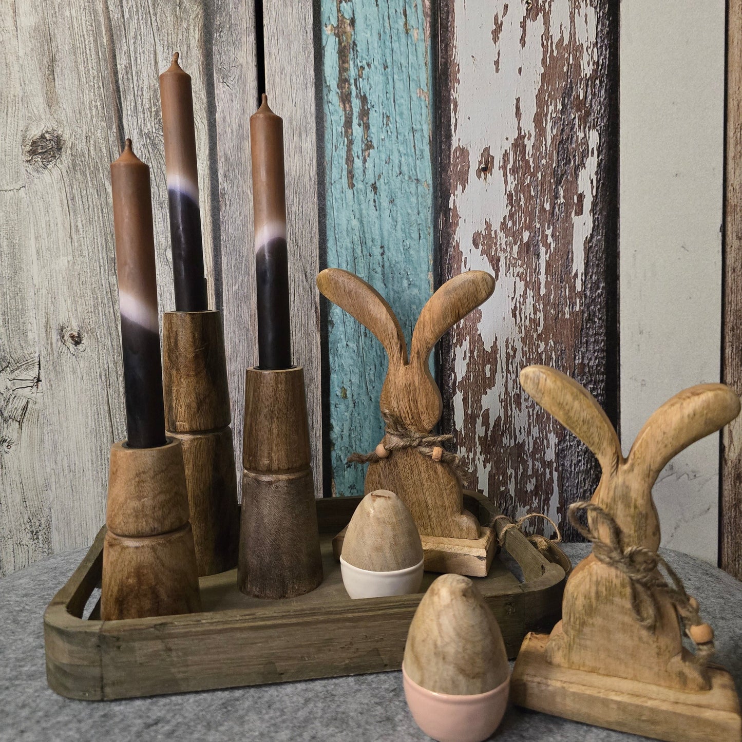 Tablettdeko-Kerzenstaender-Hotou-Holz-Hasen-Osterdeko-Ostereier-Holzdeko_1