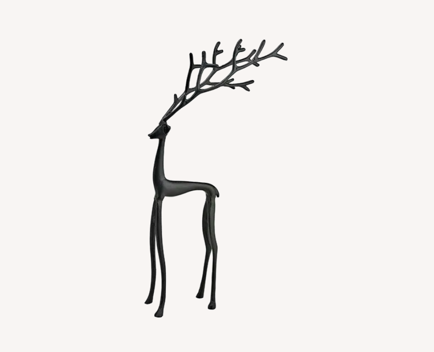 Dekoaufsteller Hirsch schwarz