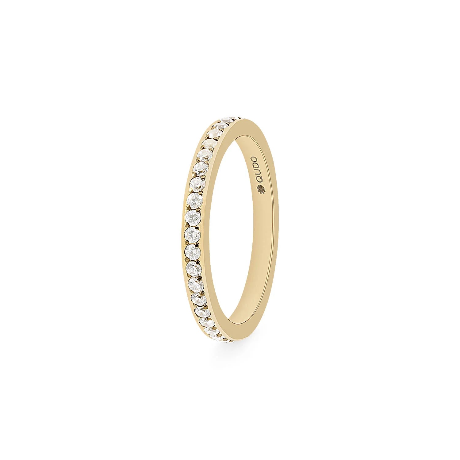 Qudo Vorsteckring - small - Crystal