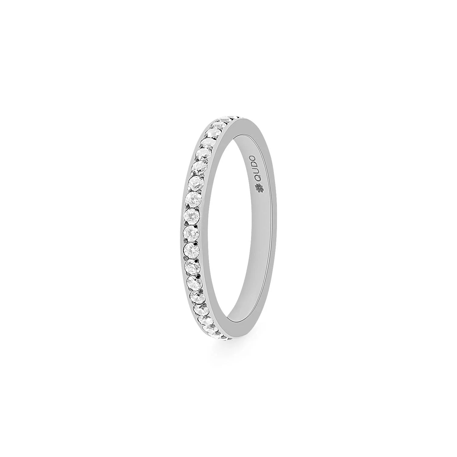 Qudo Vorsteckring - small - Crystal