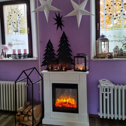 Weihnachtsdeko in schwarz