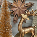 Hirsch rosegold Weihnachtsdeko 