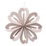 Dekoanhänger aus Textil in Blumenform