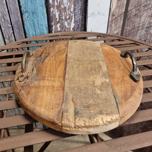 Tablett aus Altholz - 27 cm
