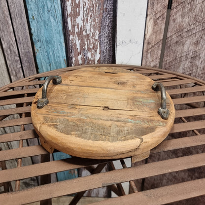 Tablett aus Altholz - 27 cm