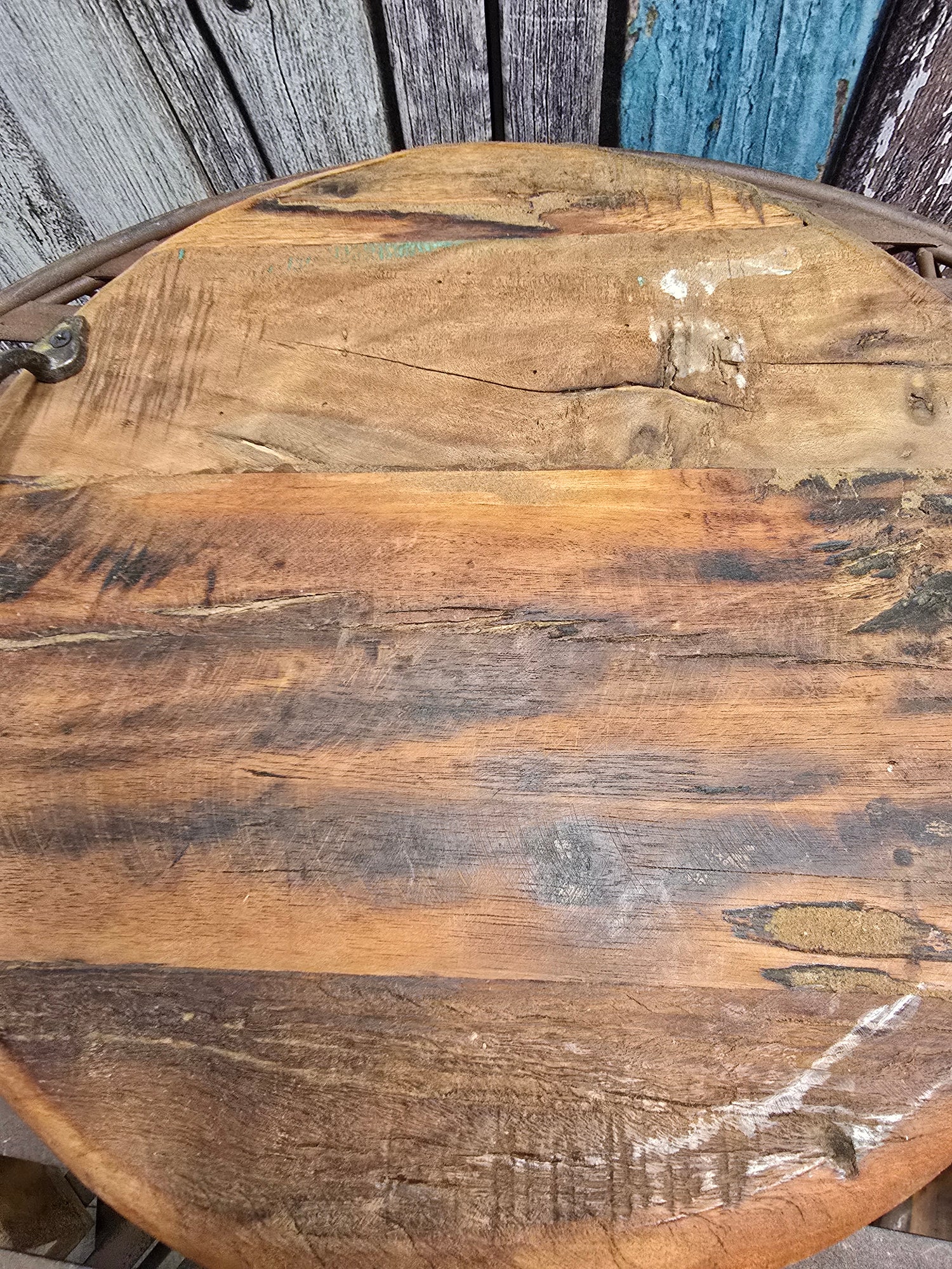 Tablett aus Altholz - 34 cm