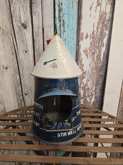 3082-Vogelhaus-Vogel-Futterstation-Metall-oldstyle