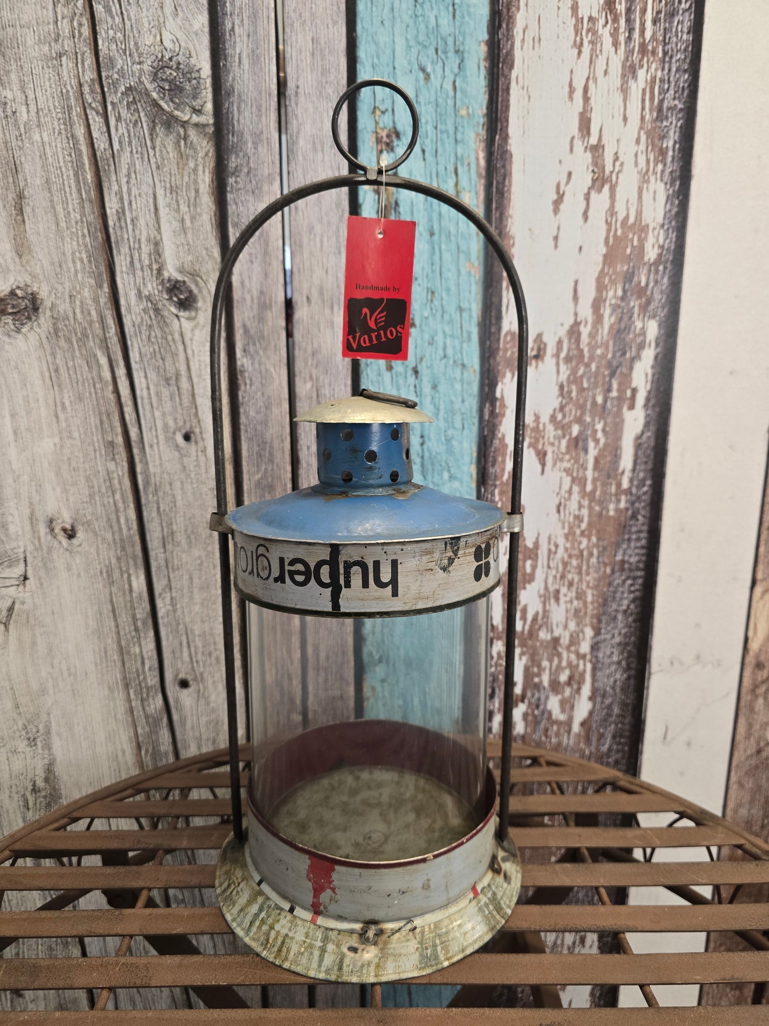 Laterne aus Altmetall - gross