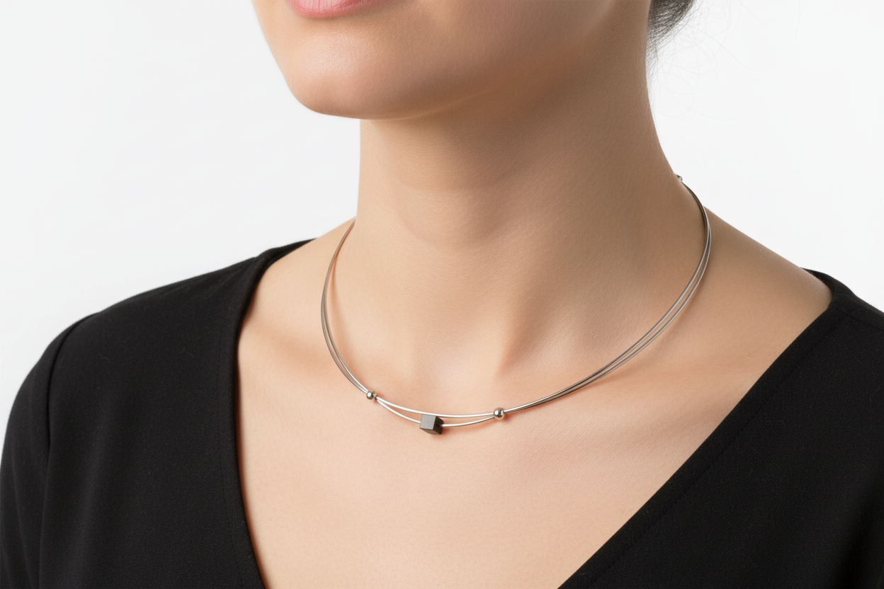 Kette Würfel aus Edelstahl