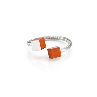 Ring Würfel aus Edelstahl