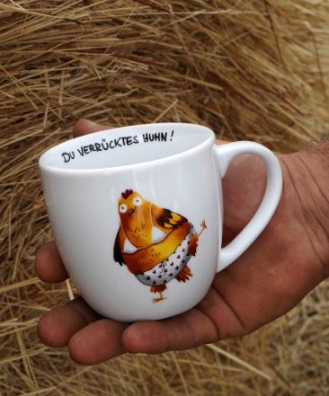 Tasse - Du verrücktes Huhn