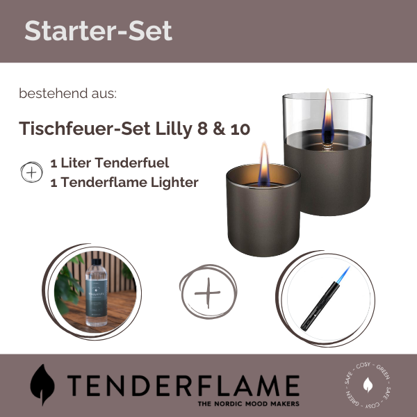 Starterset Lilly 8/10 metal gun mit Tenderfuel und Lighter