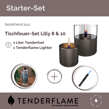 Starterset Lilly 8/10 metal gun mit Tenderfuel und Lighter