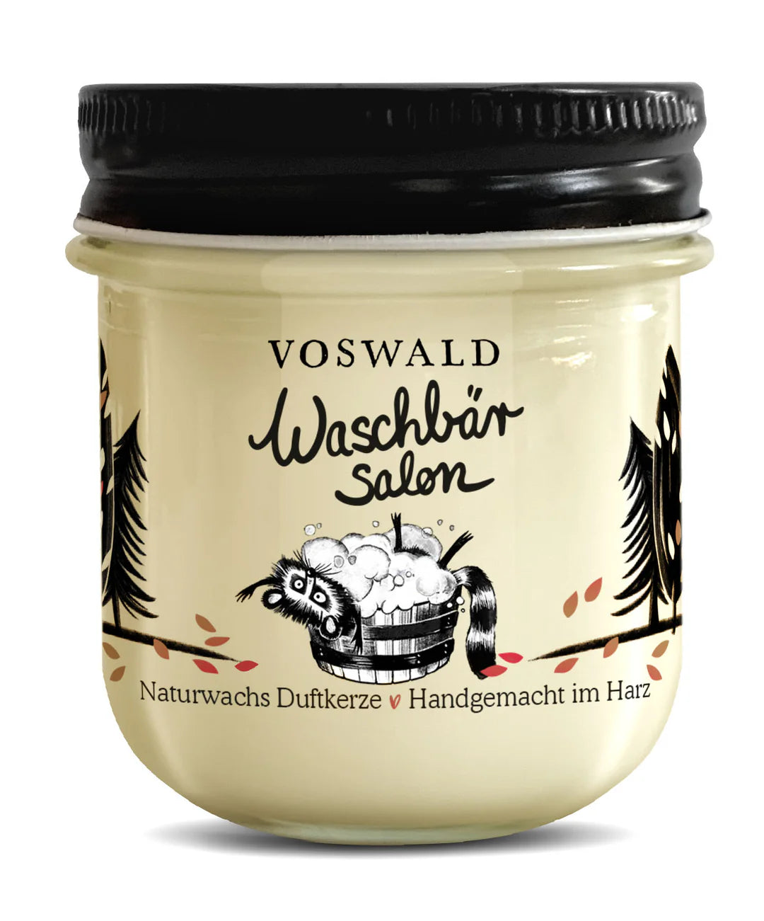 Duftkerze Waschbär-Salon